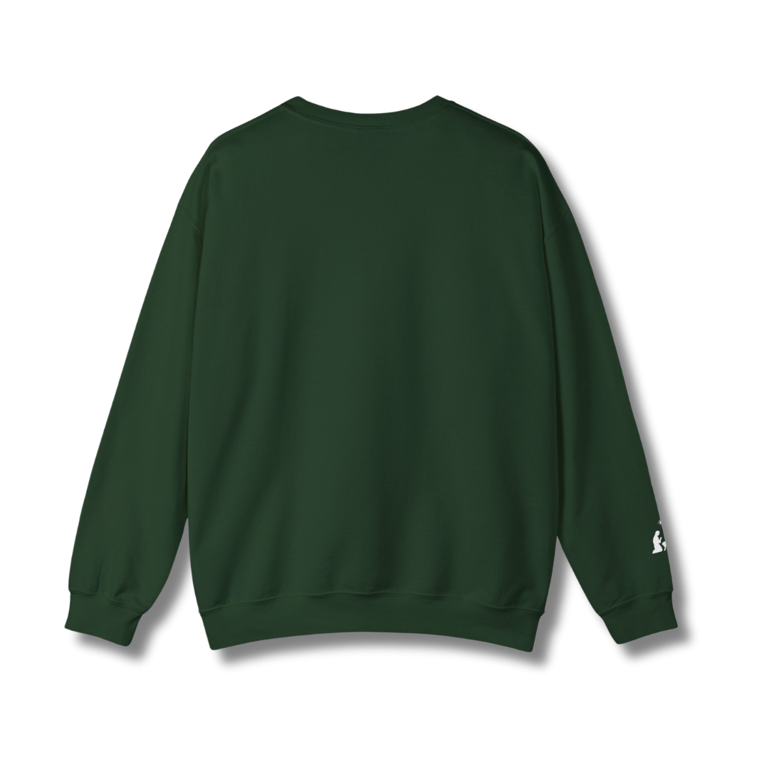 God with Us Nativity Christmas Crewneck - Forest