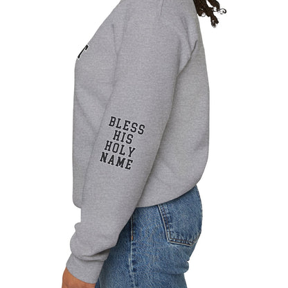 Bless His Holy Name Crewneck - Sport Grey