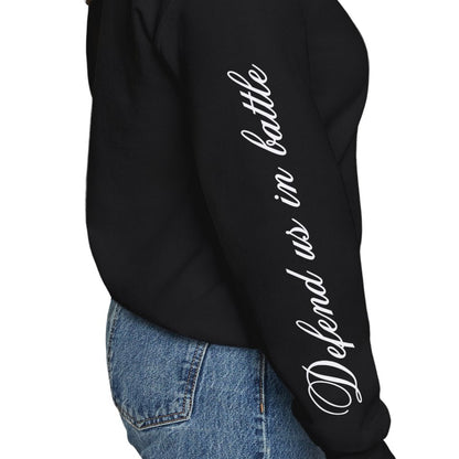 Saint Michael Defend us in battle Crewneck - Black