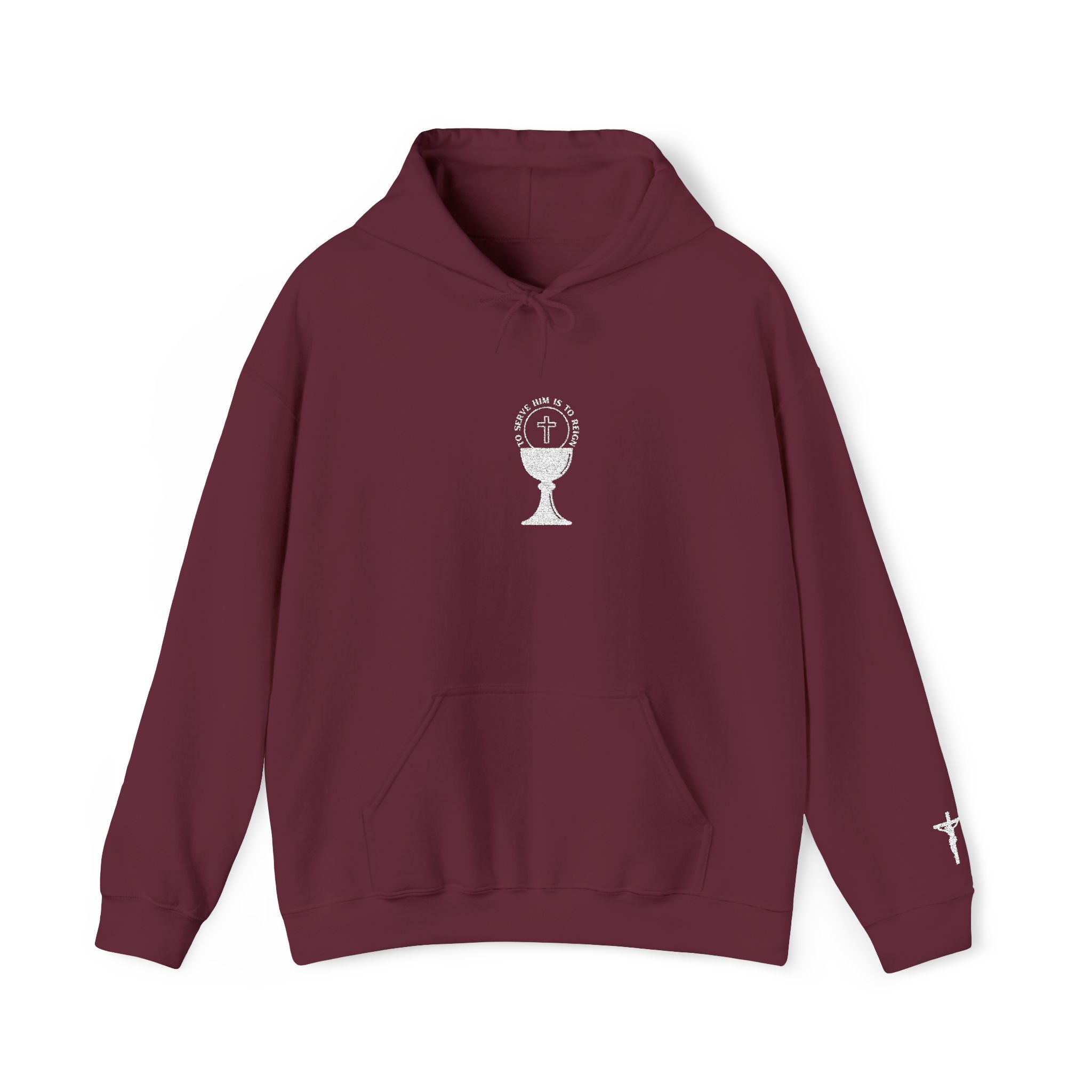 Serve Him ✞ Holy Communion Embroidered Hoodie