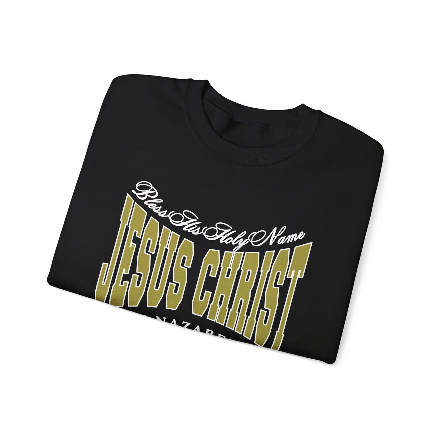 Jesus Christ of Nazareth Crewneck - Black
