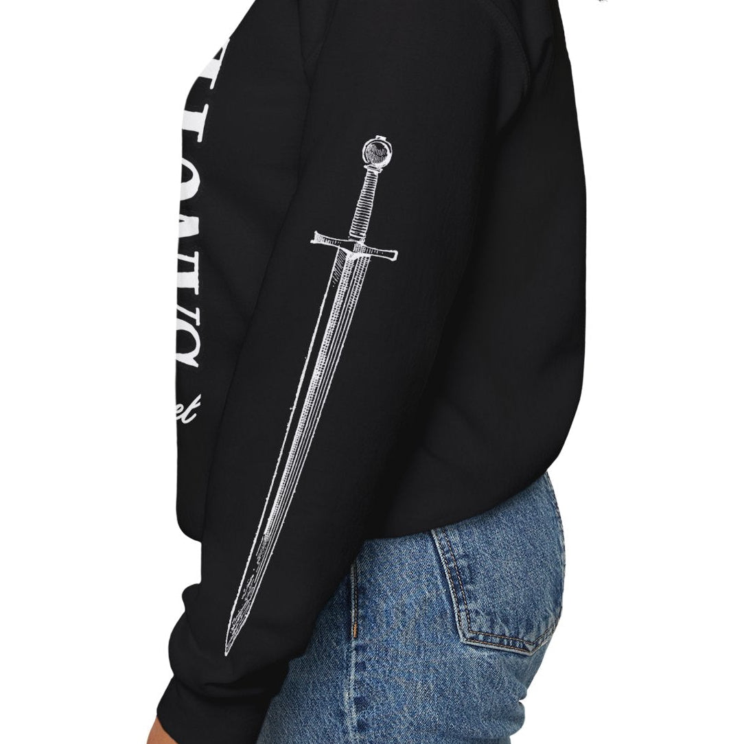 Saint Michael Defend us in battle Crewneck - Black