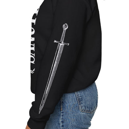 Saint Michael Defend us in battle Crewneck - Black