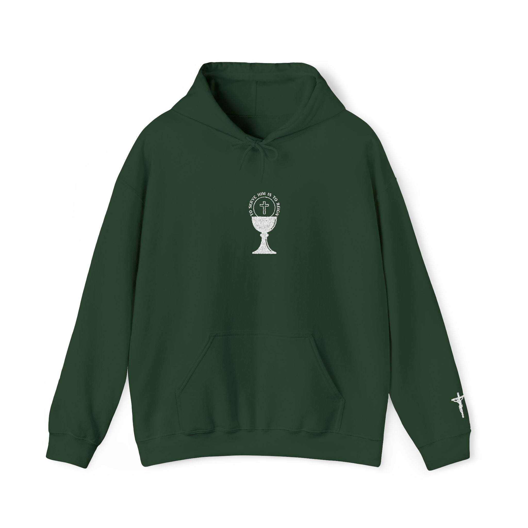 Serve Him ✞ Holy Communion Embroidered Hoodie