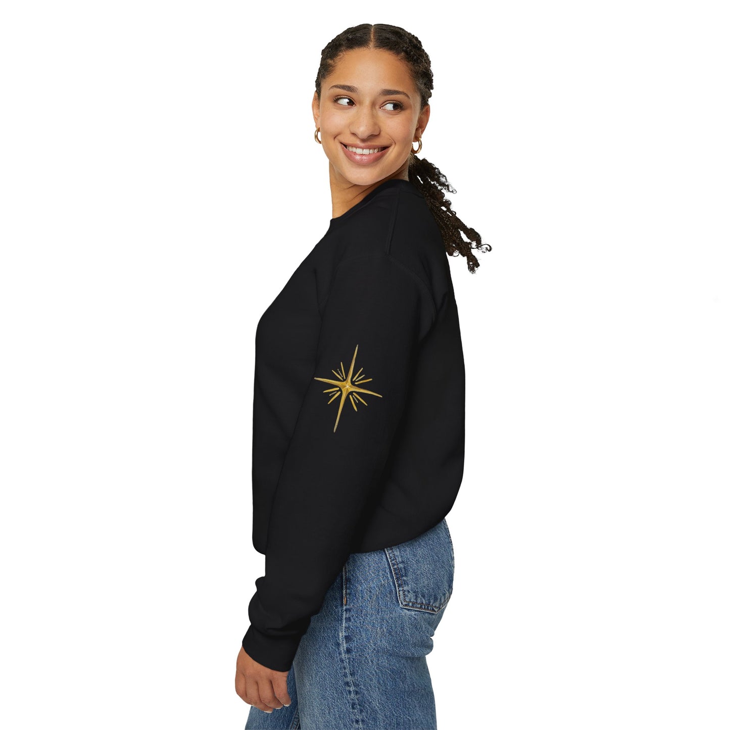 The Word Became Flesh Christmas Crewneck - Black