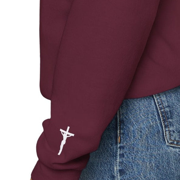 To Serve Him is to Reign Crewneck - Wine