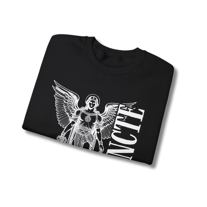 Saint Michael Defend us in battle Crewneck - Black