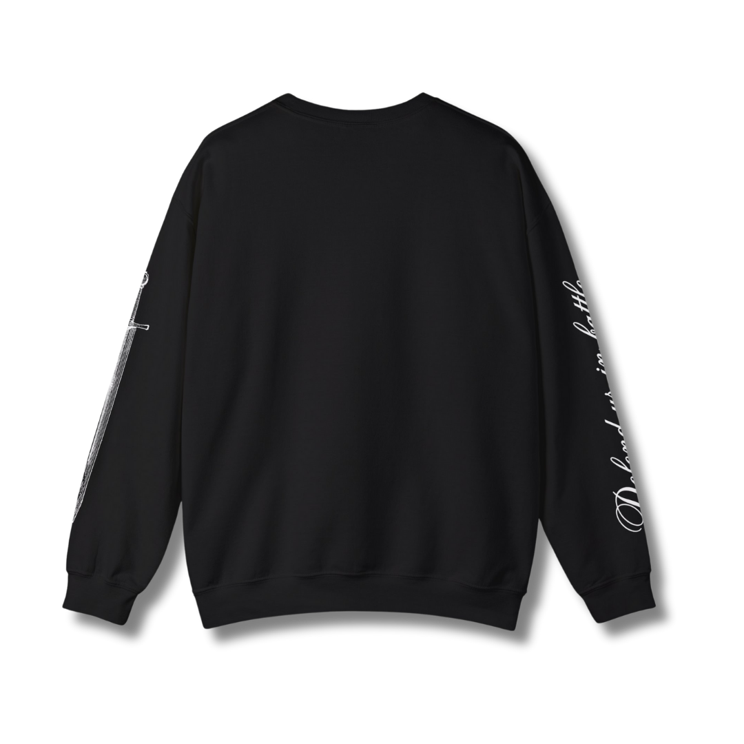 Saint Michael Defend us in battle Crewneck - Black