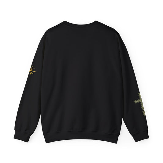 The Word Became Flesh Christmas Crewneck - Black