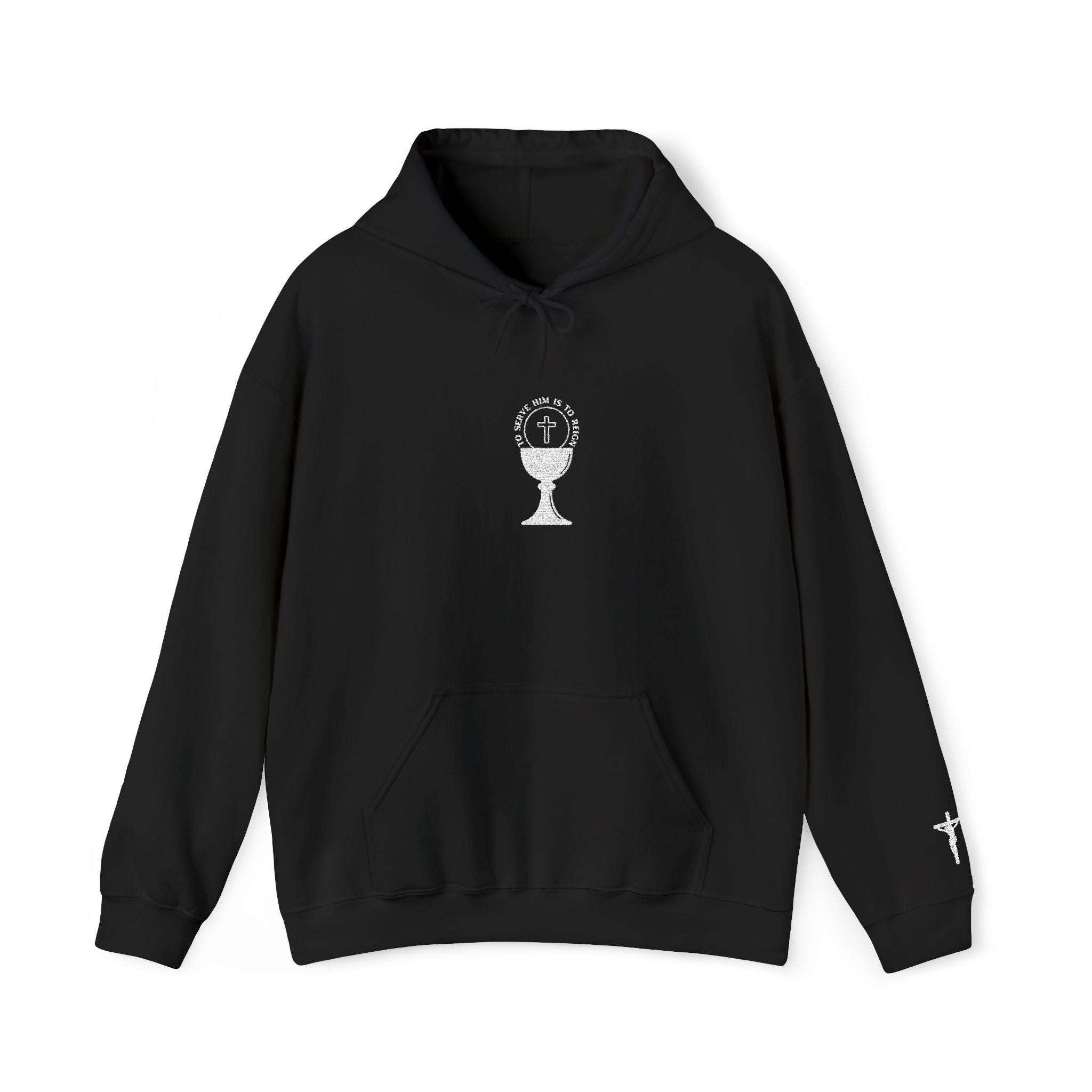 Serve Him ✞ Holy Communion Embroidered Hoodie