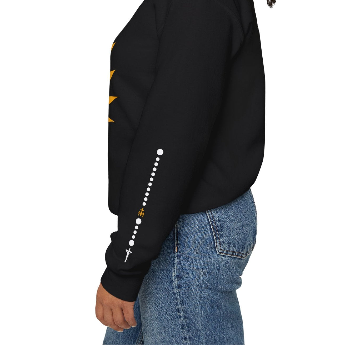 Pray the Rosary - Rosary Crewneck - Black