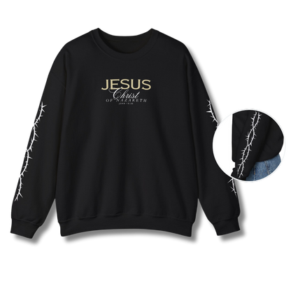 Jesus Christ of Nazareth Crown of Thorns Crewneck