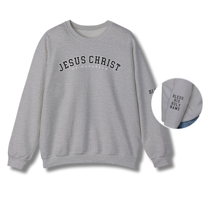 Bless His Holy Name Crewneck - Sport Grey