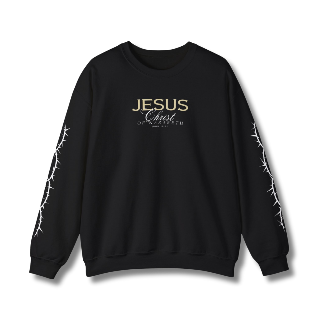 Jesus Christ of Nazareth Crown of Thorns Crewneck