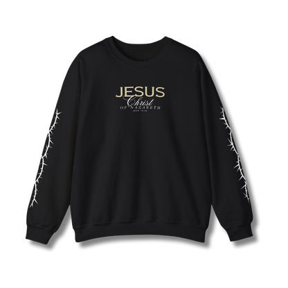 Jesus Christ of Nazareth Crown of Thorns Crewneck