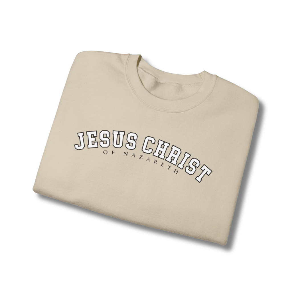 Bless His Holy Name Crewneck - Sand