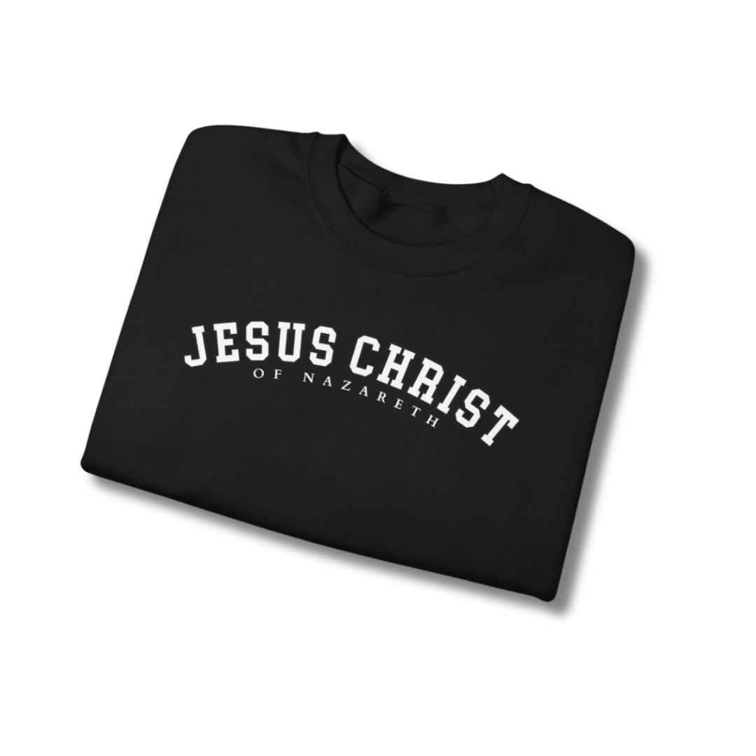 Bless His Holy Name Crewneck - Black